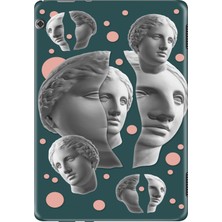 Adasena Huawei Mediapad T5 10.1" Kılıf Tablet Için Desenli Silikon Kapak - Art Poster