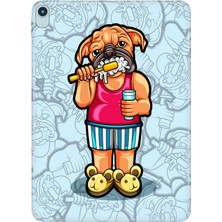 Adasena iPad Air M2 11" 6.nesil MUWC3TU/A Kılıf Tablet Için Desenli Silikon Kapak - Pug