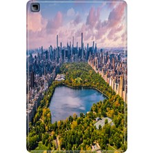 Adasena Honor Pad X8 10.1" Kılıf Tablet Için Desenli Silikon Kapak - Central Park