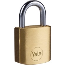 Misda Store Y110B/25/113/1 - Pirinç Asma Kilit 25MM - Standart Koruma - Çelik Halka - 3 Anahtar