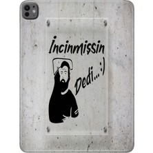 Adasena iPad Pro M5 2025 13" Kılıf Tablet Için Desenli Silikon Kapak - Incinmissin