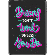 Adasena Huawei Mediapad T5 10.1" Kılıf Tablet Için Desenli Silikon Kapak - Mottodreams