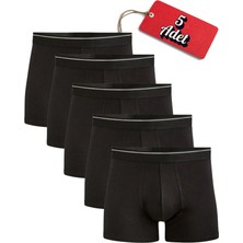 Cennetoğlu Erkek Likralı Pamuklu Boxer Özel Hijyenik Ambalajlı 5'li Paket