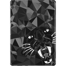 Adasena Huawei Mediapad T5 10.1" Kılıf Tablet Için Desenli Silikon Kapak - Kaplan Prizma