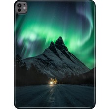 Adasena iPad Pro M5 2025 13" Kılıf Tablet Için Desenli Silikon Kapak - Kuzey Işıkları