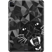 Adasena iPad Pro 11" (MY252TU/A) 2.nesil Kılıf Tablet Için Desenli Silikon Kapak - Kaplan Prizma