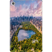 Adasena Lenovo Tab M10 TB-X306F Gen.2 Kılıf Tablet Için Desenli Silikon Kapak - Central Park
