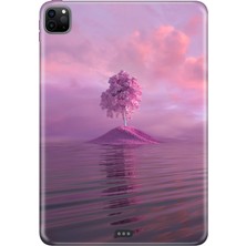 Adasena Apple iPad Pro 12.9" 4.nesil (MY2H2TU/A) Kılıf Tablet Için Desenli Silikon Kapak - Pembe Ada