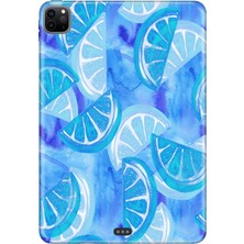 Adasena Apple iPad Pro 12.9" 4.nesil (MY2H2TU/A) Kılıf Tablet Için Desenli Silikon Kapak - Melon