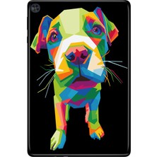 Adasena Huawei Matepad T10S-4 10.1" Kılıf Tablet Için Desenli Silikon Kapak - Yavru Pitbull