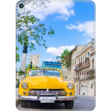 Adasena iPad Air M2 11" 6.nesil MUWC3TU/A Kılıf Tablet Için Desenli Silikon Kapak - Havana Küba