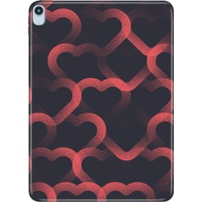 Adasena iPad Air M2 11" 6.nesil MUWC3TU/A Kılıf Tablet Için Desenli Silikon Kapak - Mat Kalp