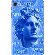 Adasena Samsung Galaxy Tab A7 Lite SM-T220 Kılıf Tablet Için Desenli Silikon Kapak - Nft