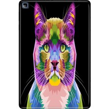 Adasena Honor Pad X8 10.1" Kılıf Tablet Için Desenli Silikon Kapak - Kedi-Art