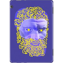 Adasena Huawei Mediapad T5 10.1" Kılıf Tablet Için Desenli Silikon Kapak - Human