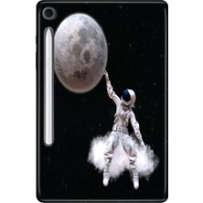Adasena Samsung Galaxy Tab S10 Lite SM-X400 10.9" Kılıf Tablet Için Desenli Silikon Kapak - Astronot Stil