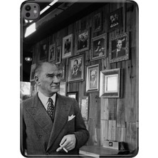 Adasena iPad Pro 11" (M4) MVV93TU/A Kılıf Tablet Için Desenli Silikon Kapak - Asil Atatürk