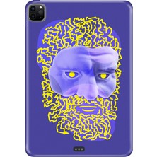 Adasena Apple iPad Pro 12.9" 4.nesil (MY2H2TU/A) Kılıf Tablet Için Desenli Silikon Kapak - Human