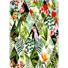 Adasena iPad Air M2 11" 6.nesil MUWC3TU/A Kılıf Tablet Için Desenli Silikon Kapak - Egzotik Bahçe