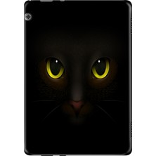 Adasena Huawei Mediapad T5 10.1" Kılıf Tablet Için Desenli Silikon Kapak - Karakedi