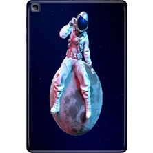 Adasena Honor Pad X8 10.1" Kılıf Tablet Için Desenli Silikon Kapak - Oturan Astronot