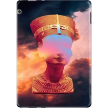 Adasena Huawei Mediapad T5 10.1" Kılıf Tablet Için Desenli Silikon Kapak - Tanrıça Kadın