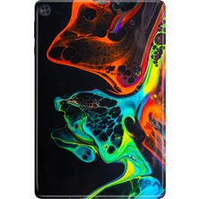 Adasena Huawei Matepad T10S-4 10.1" Kılıf Tablet Için Desenli Silikon Kapak - Boyaların Dansı