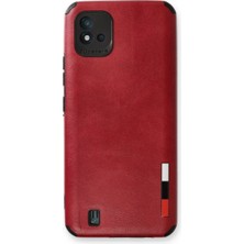 Eco Port Realme C11 2021 Kılıf Loop Deri Silikon - Kırmızı