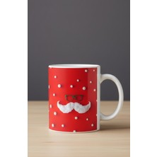 Sartre Art "noel Babaaa""yılbaşı Temalı" Merry Cristhmas Yeni Yıl Tasarımlı Hediyelik Porselen Kupa Bardak