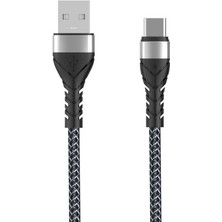 Zore Siyah Bax Type - C USB Kablo 1m