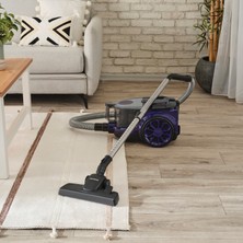 Homend Dustroyer 1255H Yatay Süpürge Mor Siyah