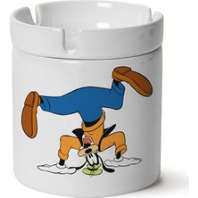 Sartre Art Goofy Baskılı Porselen Küllük Makinede Yıkanabilir
