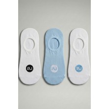 Allunique Penye Pamuk 3'lü Bebe Asorti Görünmez Sneaker Çorap