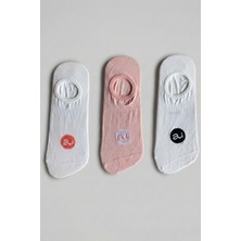 Allunique Penye Pamuk 3'lü Asorti Görünmez Sneaker Çorap