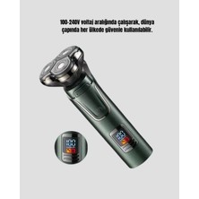 Tgzm Kablosuz Profesyonel Erkek Bakım Seti – 3 Başlıklı 3D Akıllı Kesim Taşınab - TG0012-2RNW4