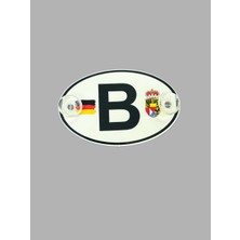 B Harıfı Etiketçilere Özel Pleksi Oval Arma Vantuzlu