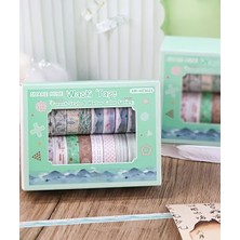Limmy Share Vintage Washi Tape Bant Yapışkanlı Maskeleme Kağıdı Desenli Bant 20'li - Orman Stili Desenler
