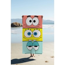 Dolce Mariee Dijital Baskı Plaj Deniz Havlusu Sünger Bob Desenli Peştamal HVL0203