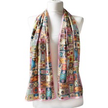 I79 Modabutik Geometrik Desenli Kadın Fular