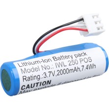Efcell IWL250 3.7 Volt 2000MAH 18650 Lityum Lı-Ion Pos Cihazı Terminal Pili (12X7MM 3 Pin Soketli)