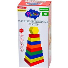 NessiWorld Ahşap Dikdörtgen Renkli Kule
