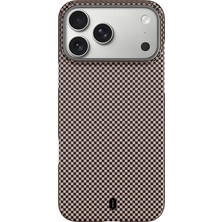 iPhone 17 Pro Uyumlu Kılıf Wiwu DCC-208 Magsafe Şarj Özellikli Aramid Fiber Kevlar Kapak Gold