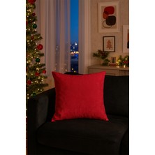 Premier Home Saten Kırlent Kılıfı Kırmızı V1 40X40