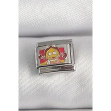 Vice Avm 316L Çelik Gümüş Renk Renkli Çocuk İşlemeli Nomination Charm EB-53-vice/(1395) 2491