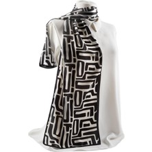 I2 Geometrik Desenli Fular 30X140