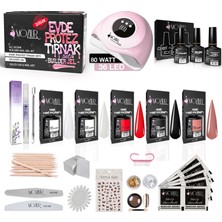 Moziur Evde Kalıcı Oje & Nail Art Seti Evde Kalıcı Oje Seti