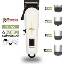 Mr.trimmer MR-700 Şarj Göstergeli Ayarlanabilir Bıçaklı Saç Sakal Tıraş Makinesi Erkek Kişisel Bakım