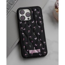 Kılıf House Iphone Uyumlu Kapitone Çiçek Desenli Kılıf