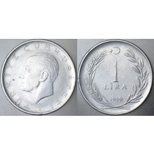 Banknoting Türkiye Cumhuriyeti 1 Lira 1959.