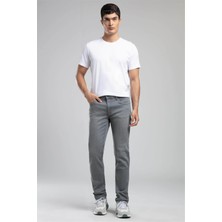 Lee Cooper Marco Normal Bel Dar Kesim Düz Paça Gri Erkek Jean Pantolon